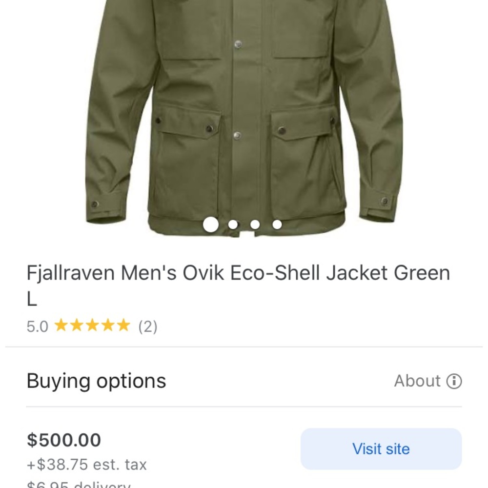 FJALLRAVEN JACKET MEN eco shell - Picture 3 of 3